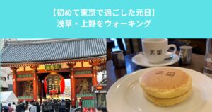 【初めて東京で過ごした元日】浅草・上野をウォーキング