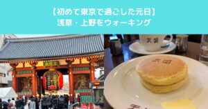 【初めて東京で過ごした元日】浅草・上野をウォーキング