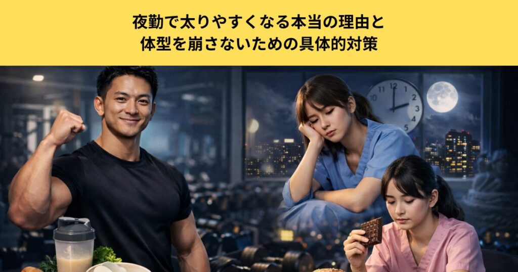 五反田パーソナルジムが徹底解説｜夜勤で太りやすくなる本当の理由と、体型を崩さないための具体的対策