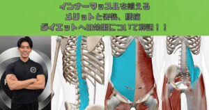 インナーマッスルを鍛えるメリットと姿勢、腰痛、ダイエットへの効果について解説します！！
