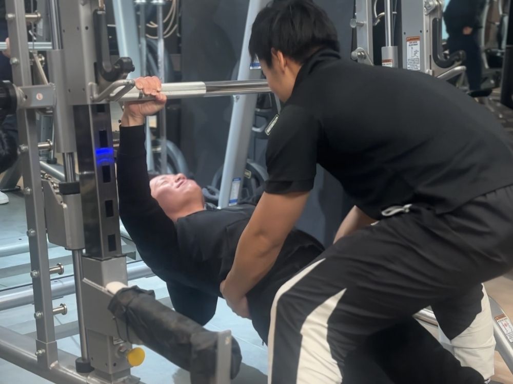 お役さんとのトレーニング模様