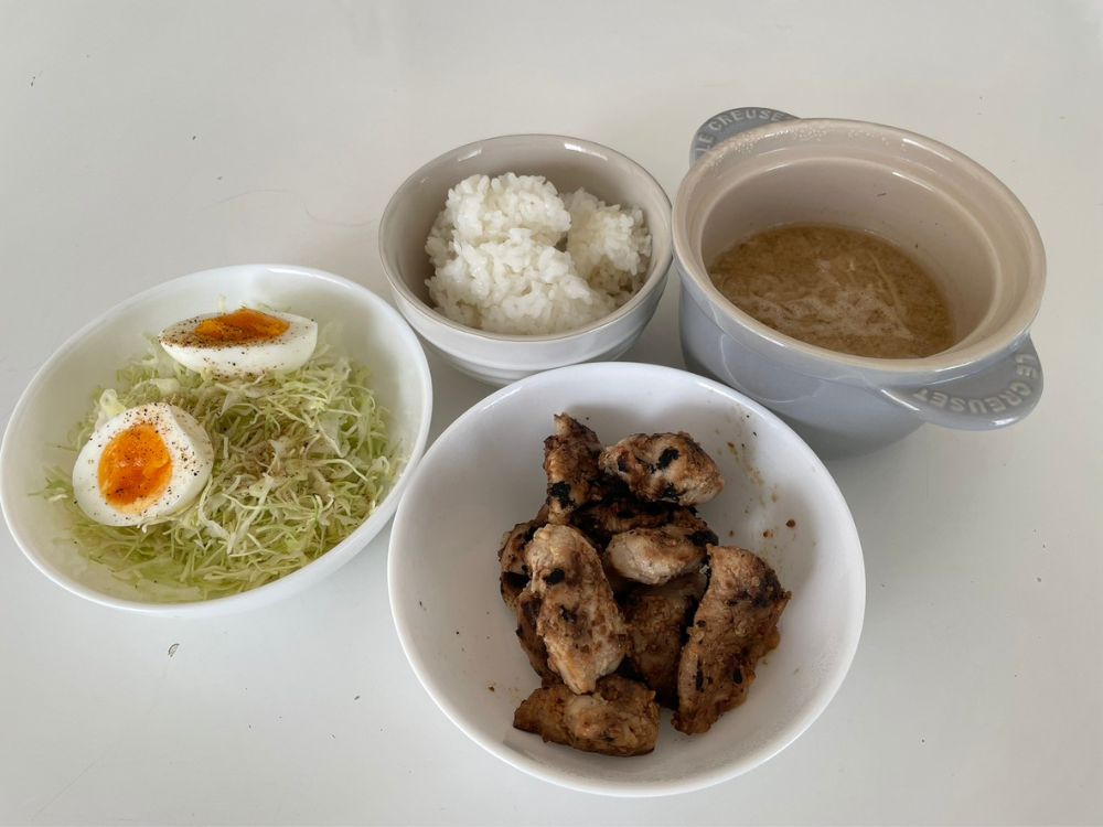 Iさんの昼食、変化後