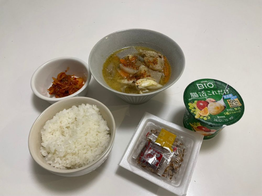 食事指導後の夕食