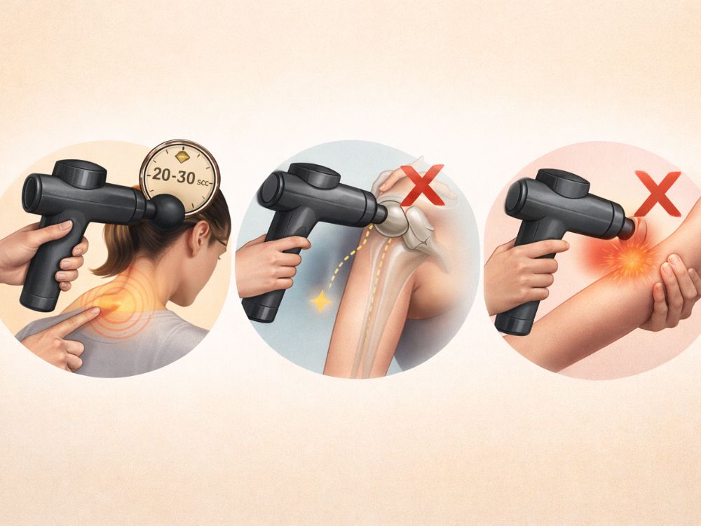 マッサージガンの正しい使い方