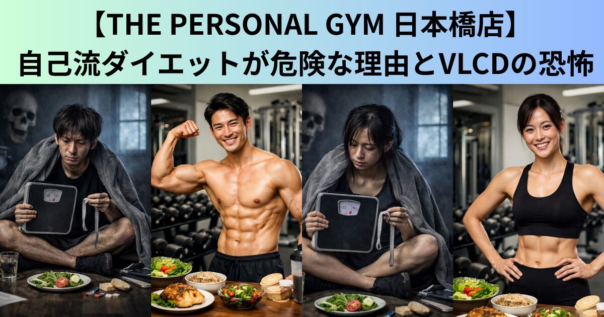 【THE PERSONAL GYM（ザ パーソナルジム）日本橋店】自己流ダイエットが危険な理由とVLCDの恐怖