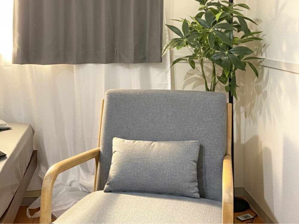実際の小西トレーナーの部屋。