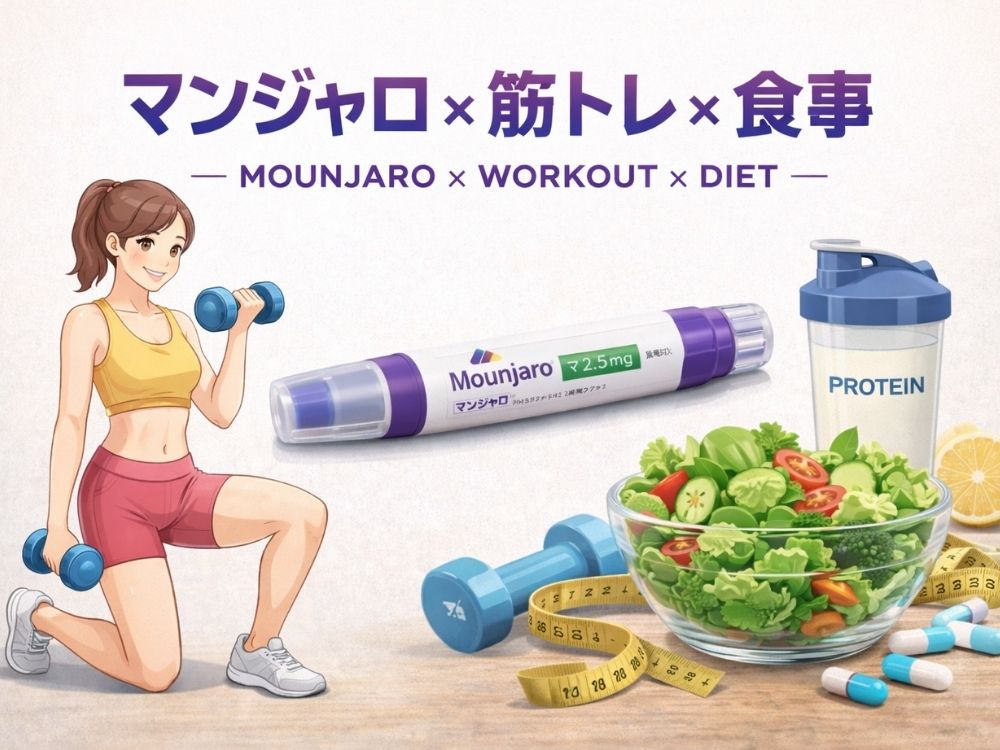 マンジャロ×筋トレ×食事