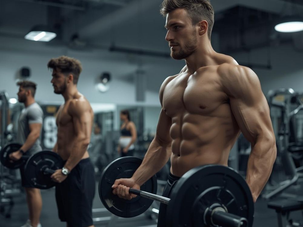 筋トレしている人