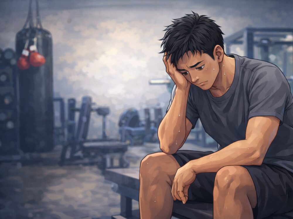 落ち込んでいる画像