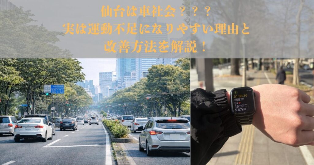 仙台は車社会？実は運動不足になりやすい理由