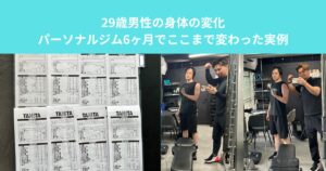 【高田馬場】29歳男性の体の変化｜パーソナルジム6ヶ月で体が変わった実例
