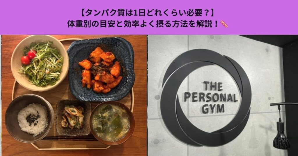【タンパク質は1日どれくらい必要？】体重別の目安と効率よく摂る方法を解説！