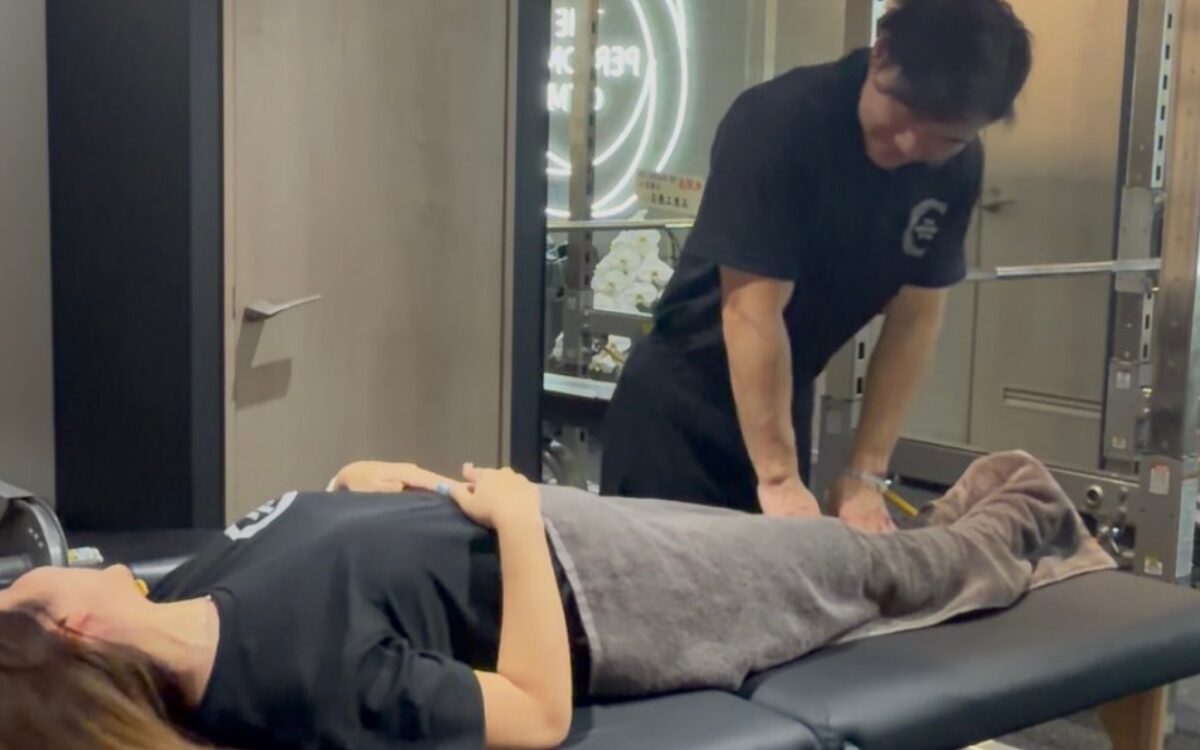 整体している様子