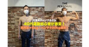 【六本木】お酒OKでも変われる！40代男性ビフォーアフター公開