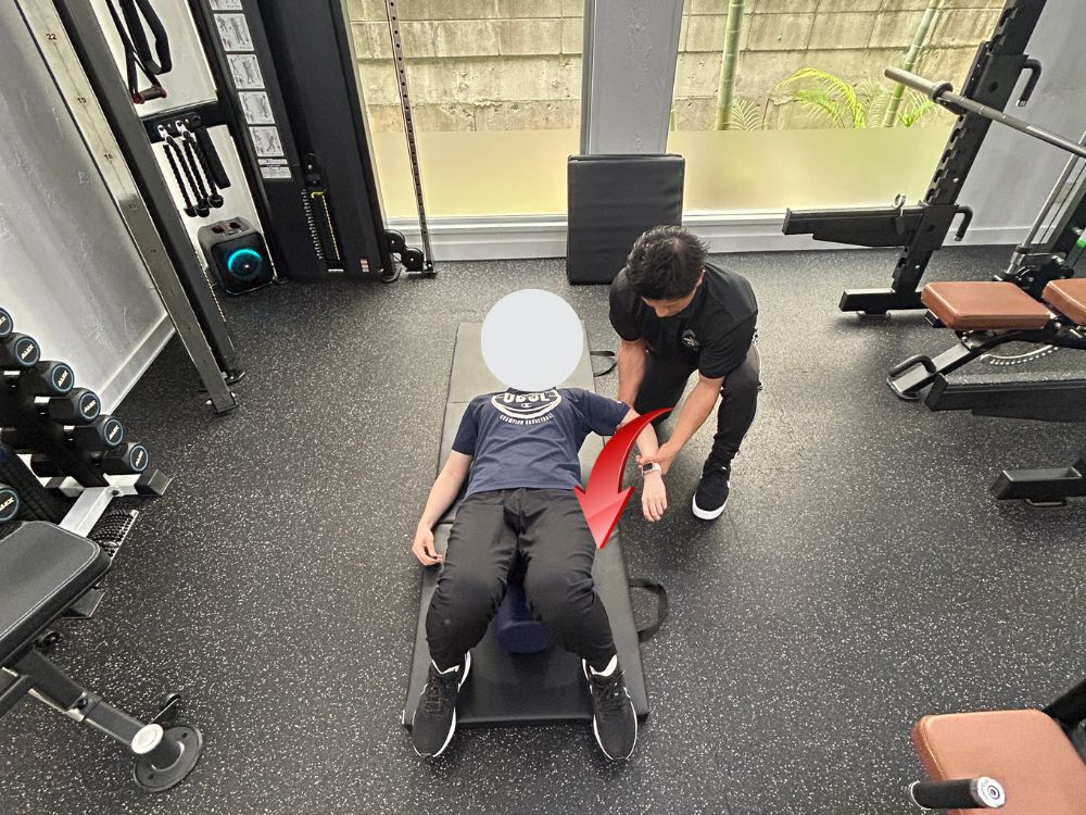 沖縄那覇店ストレッチ内旋