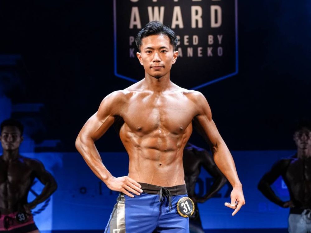 吉田祐希の自己紹介のフィジーク大会の写真