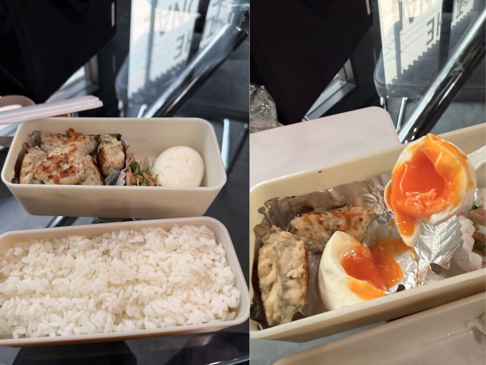 鶏胸肉で作ったハンバーグのお弁当