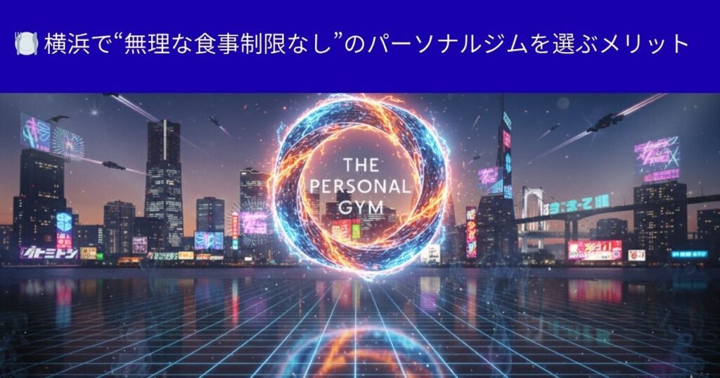 🍽️ 横浜で“無理な食事制限なし”のパーソナルジムを選ぶメリット