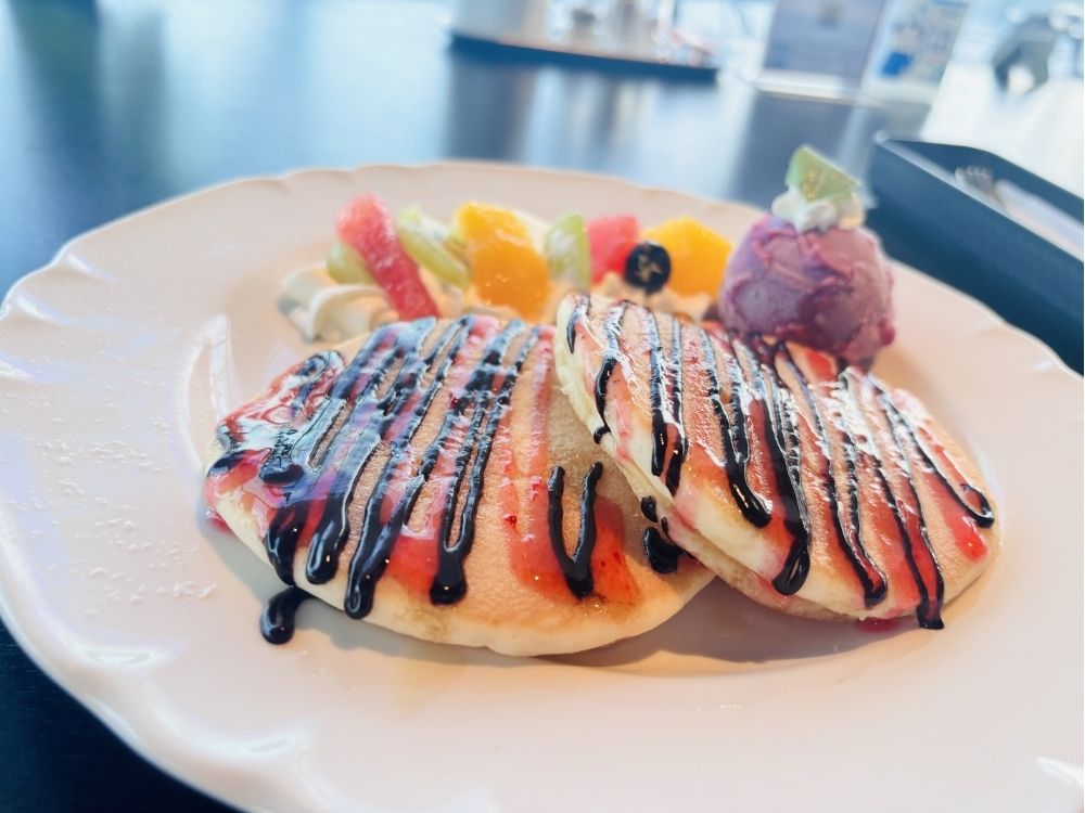 外食のパンケーキ