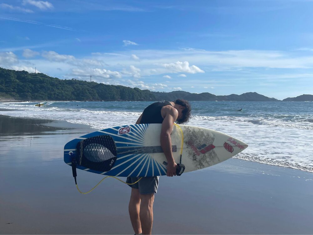 サーフィン前の写真