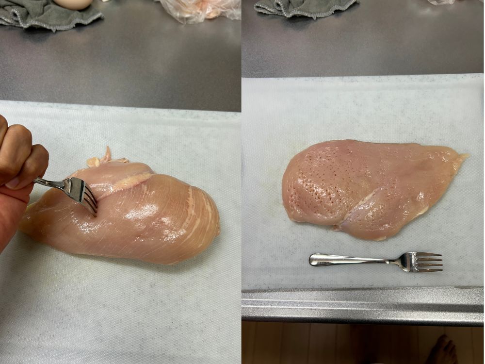 沖縄那覇店鶏ハムフォーク刺し