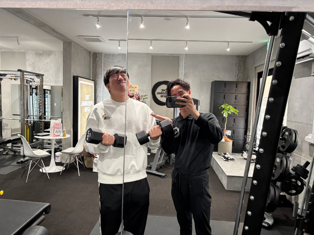 セッション後のお客様との2ショット