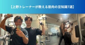 【上野トレーナーが教える筋肉の豆知識7選】
