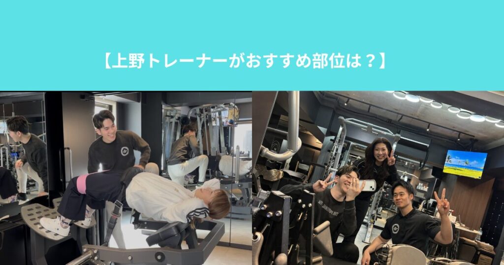 【上野トレーナーがおすすめ部位は？】