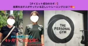 【ダイエット成功のカギ】結果を出す人がやっている正しいトレーニングとは？