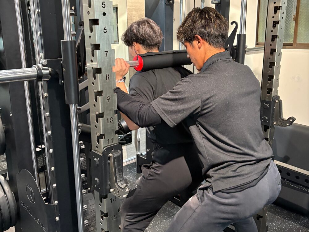 正しいフォームでトレーニング