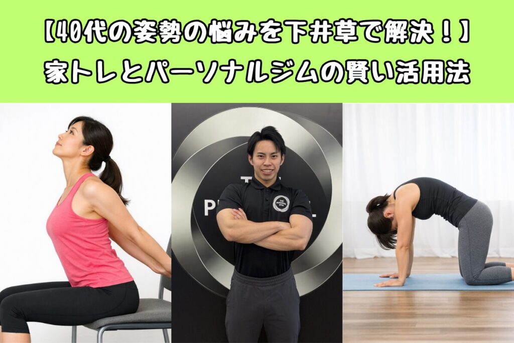 【40代の姿勢の悩みを下井草で解決！】家トレとパーソナルジムの賢い活用法