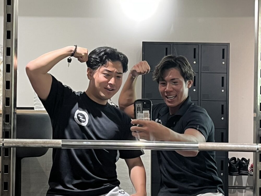 追い込んだ後のお客様との1枚