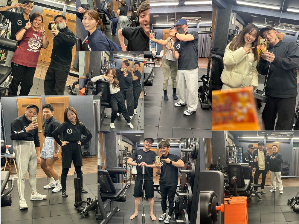 日暮里店のお客様とTHE PERSONAL GYM蒲田店の田島