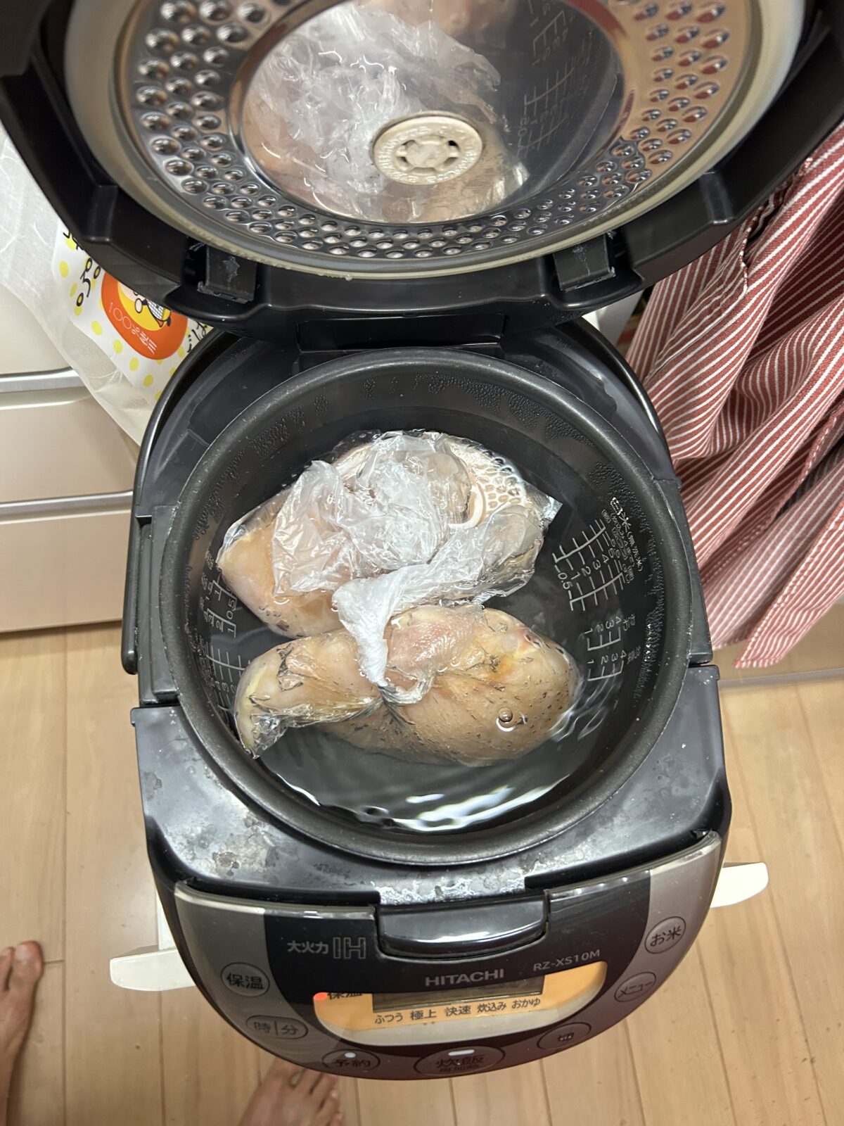 沖縄那覇店鶏ハム炊飯器