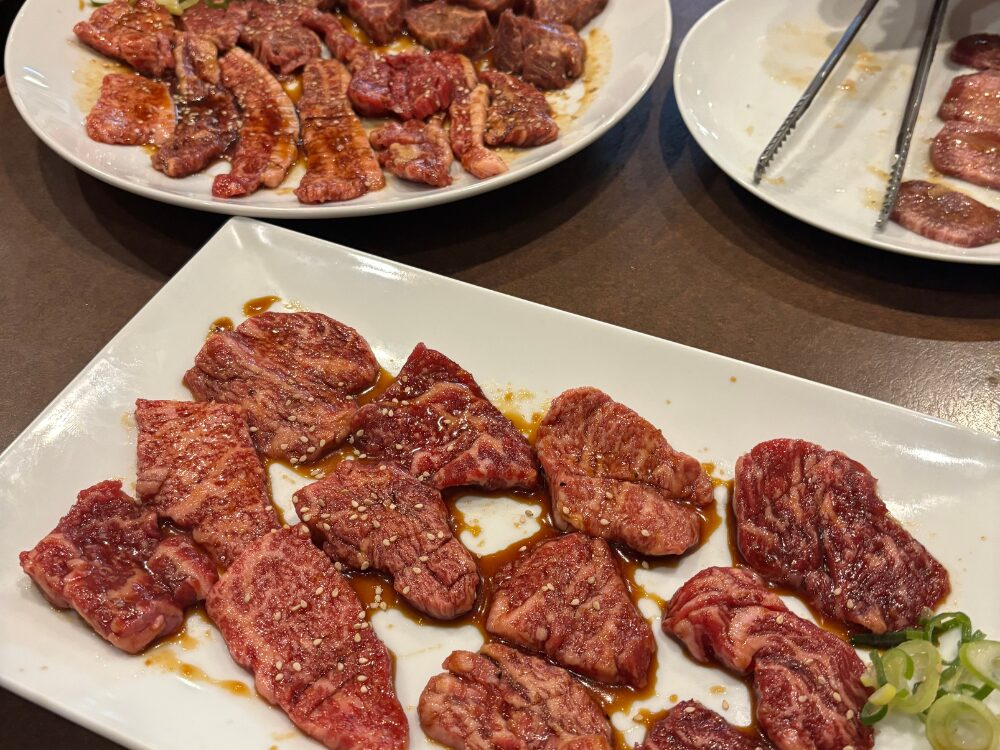 お客様の会食の写真（焼肉）