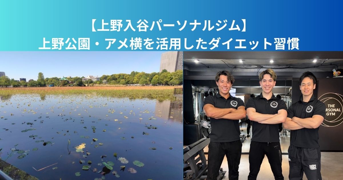 【上野入谷付近を歩くだけで痩せる？｜上野公園・アメ横を活用したダイエット習慣】
