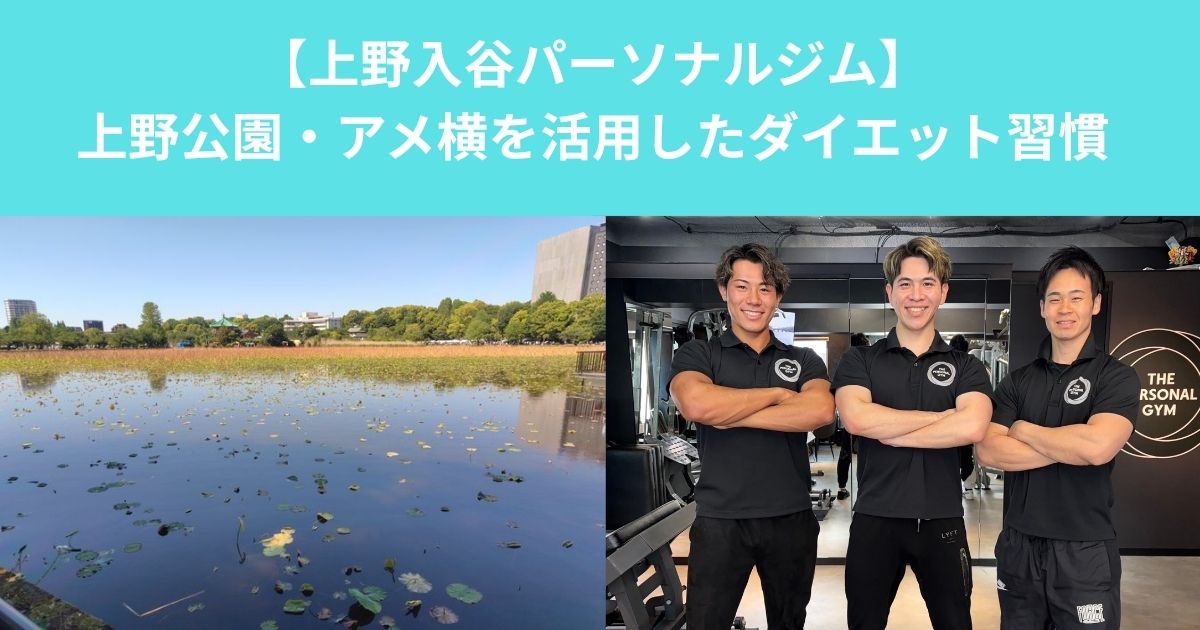 【上野入谷付近を歩くだけで痩せる？｜上野公園・アメ横を活用したダイエット習慣】