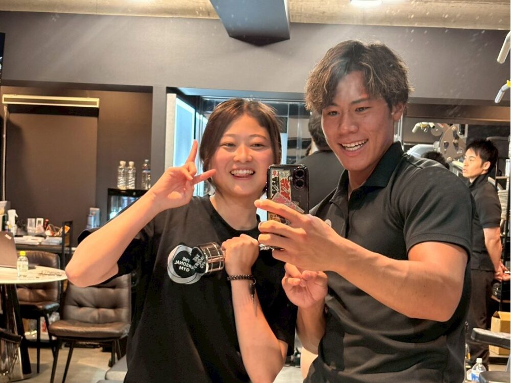 お客様との写真