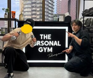 お客様とトレーナーが写ってる画像