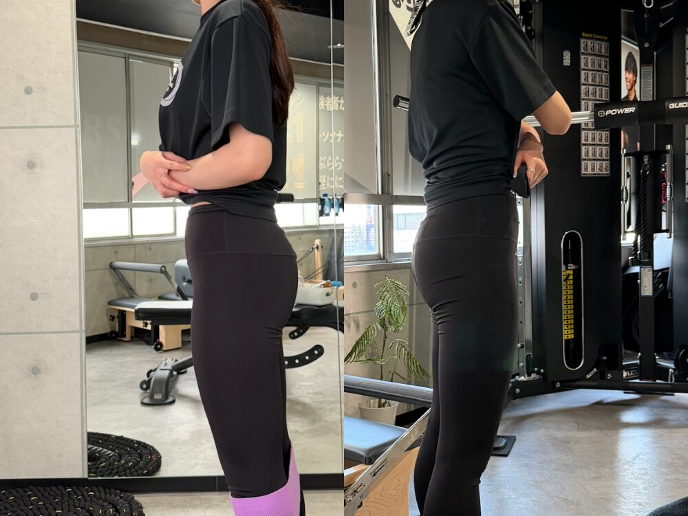 THE PERSONAL GYM (ザ パーソナル ジム) 国分寺店  前田トレーナーが担当している女性お客様のビフォーアフターの比較写真