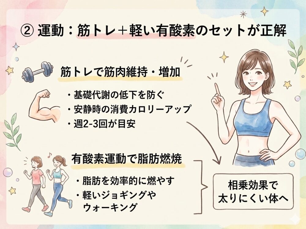 有酸素だけではだめ