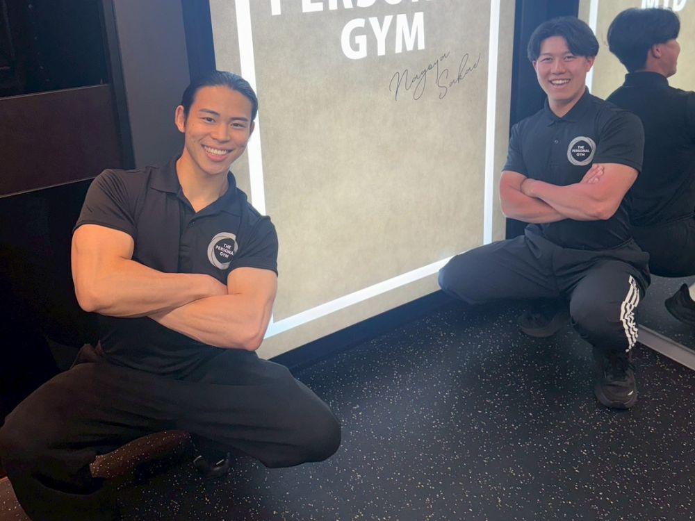 トレーナー長谷川とトレーナー伊藤のツーショット