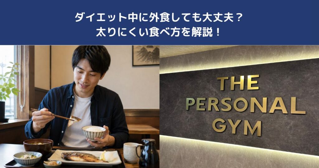 ダイエット中に外食しても大丈夫？太りにくい食べ方を解説！【THE PERSPNAL GYM 蒲田店】