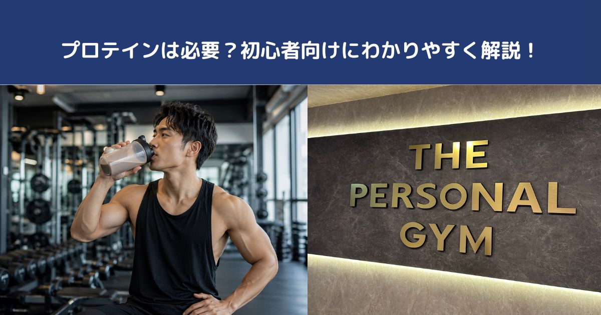 プロテインは必要？初心者向けにわかりやすく解説！【THE PERSONAL GYM蒲田店】