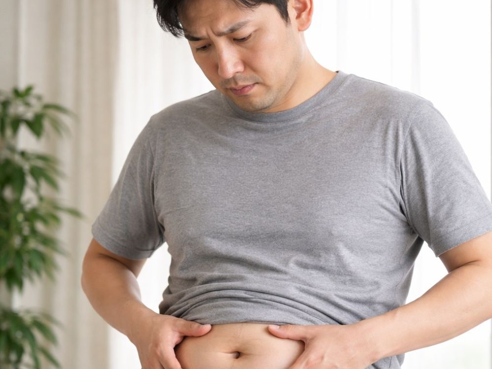 悩んでいる男性(AI作成)