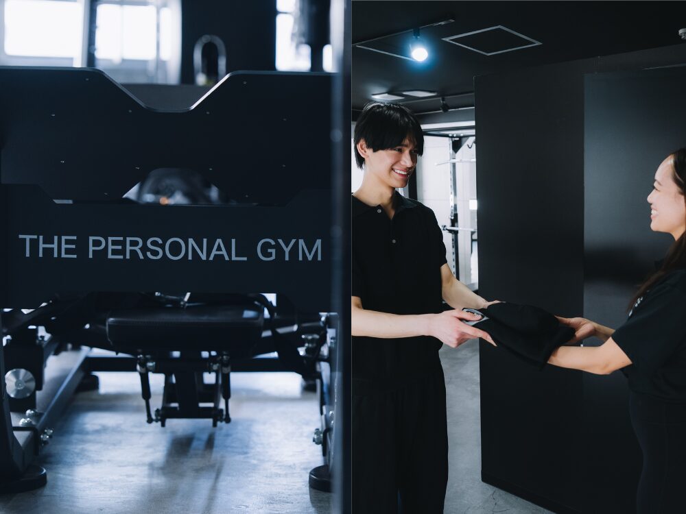 THE PERSONAL GYM (ザ パーソナル ジム) 国分寺店の体験トレーニングの風景とトレーニング器具の写真