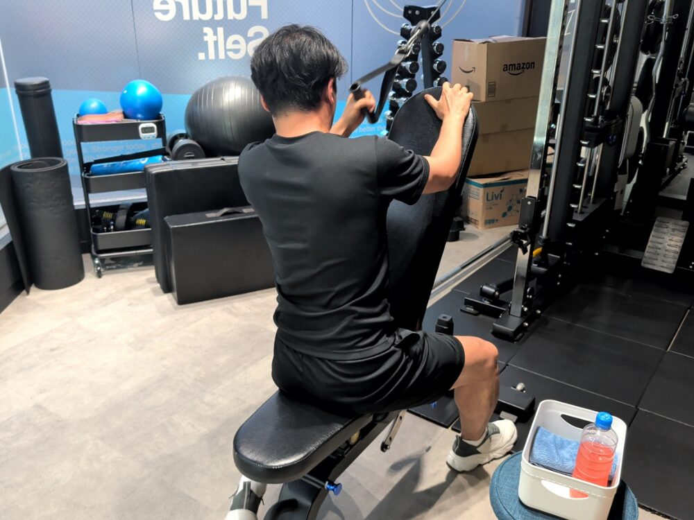 THE PERSONAL GYM板橋店に通っていただいているお客様のトレーニング風景