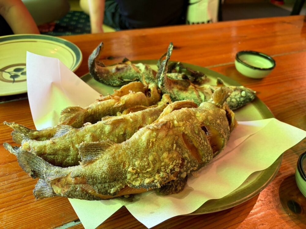 調理後のニジマス