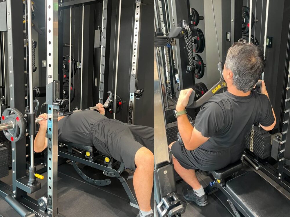 50代男性のお客様の実際のトレーニング風景