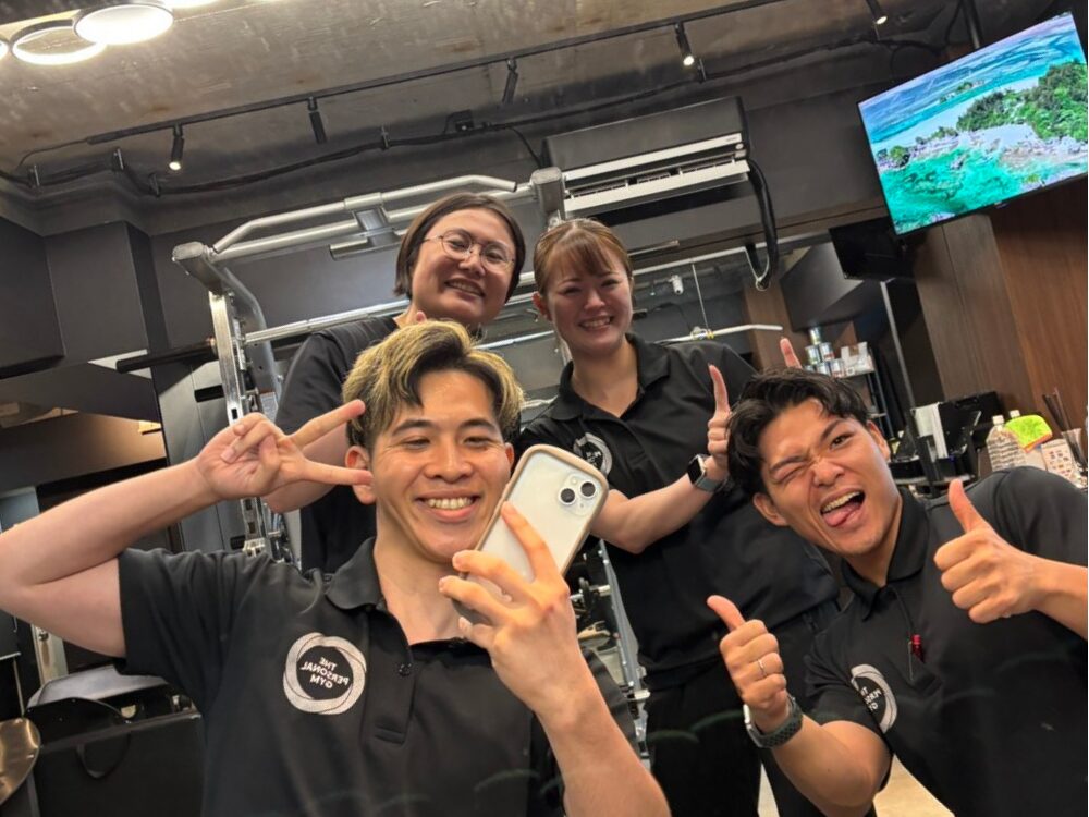 トレーニング楽しんだ後の写真